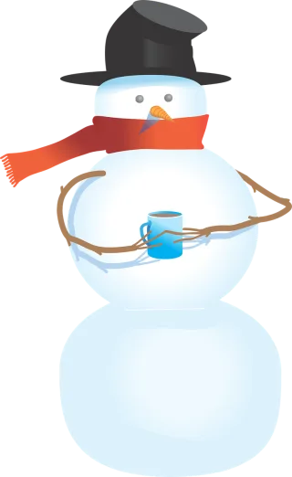 Cold Winter Snowman Stickdatei