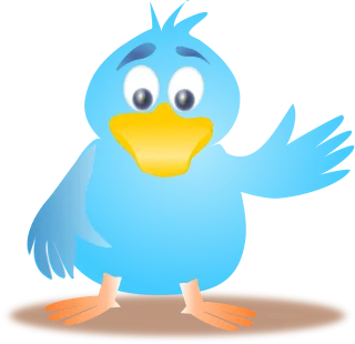 Twitter Bird Tweet Stickdatei