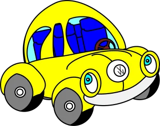 Beetle Car Funny Stickdatei
