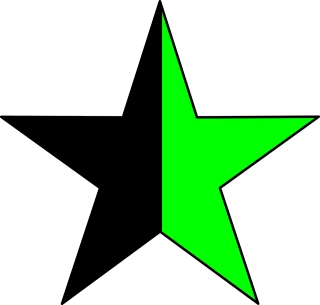 Star Half Color Stickdatei