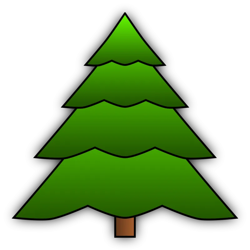 Fir tree Tree Needles Stickdatei – Weihnachten
