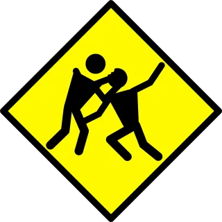 Zombie Warning Road sign Stickdatei