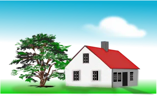 House Home Residence Stickdatei