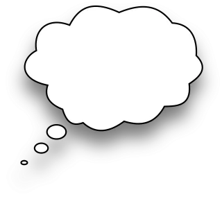Thinking Speech bubble Comic Stickdatei