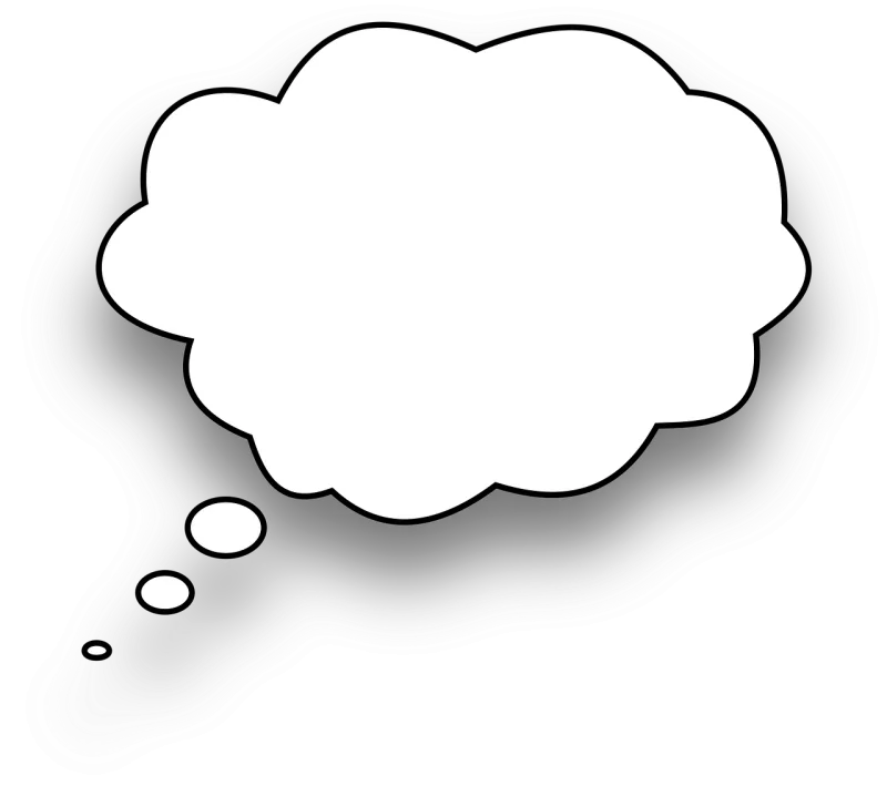 Thinking Speech bubble Comic Stickdatei – Kinder
