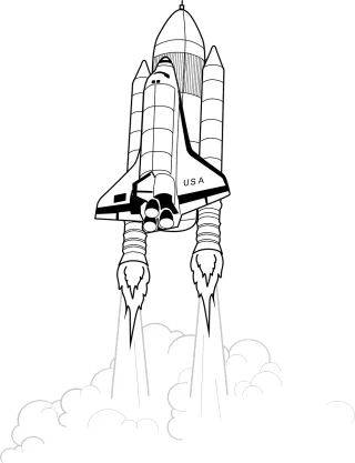 Rocket Skyrocket Nasa Stickdatei