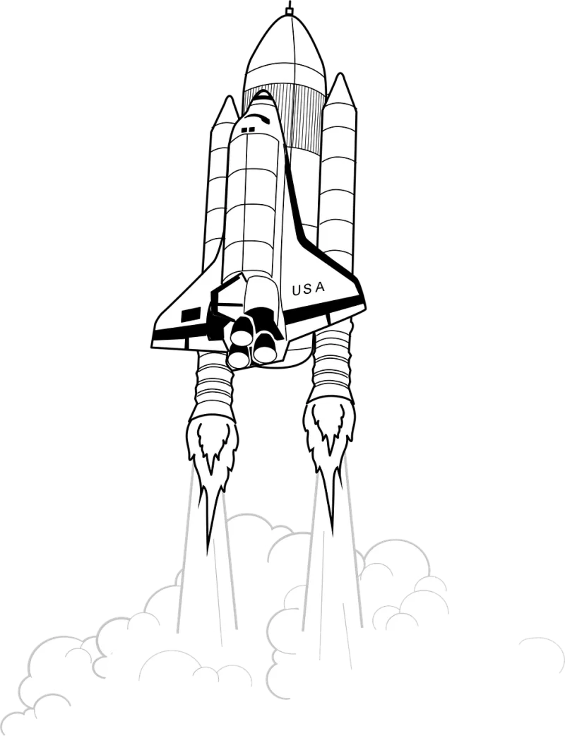 Rocket Skyrocket Nasa Stickdatei – Kinder
