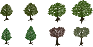 Tree Forest Nature Stickdatei