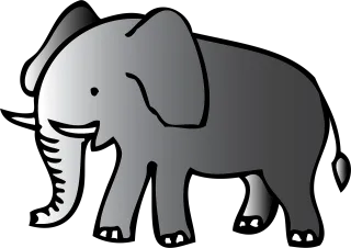 Elephant Animal Mammal Stickdatei