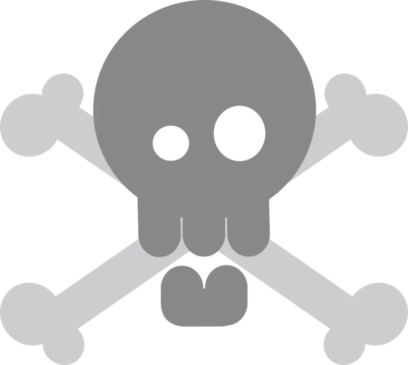 Pirate Crossbones Skull Stickdatei – Kinder