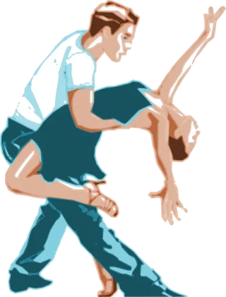 Tango Couple Dance Stickdatei