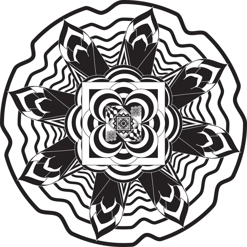 Mandalas Flowers mandalas Buddha purnima Stickdatei – Blumen