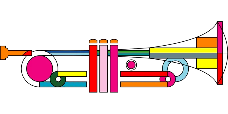 Trumpet Instrument Music Stickdatei – Musik