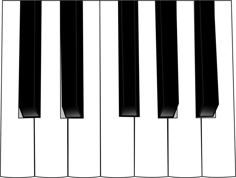 Piano keys Piano Music Stickdatei – Musik