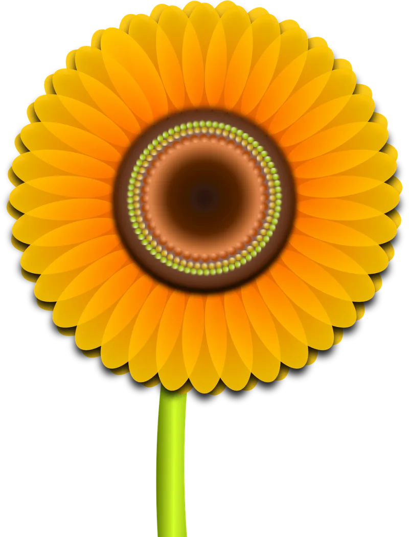 Sunflower Flower Nature Stickdatei – Blumen