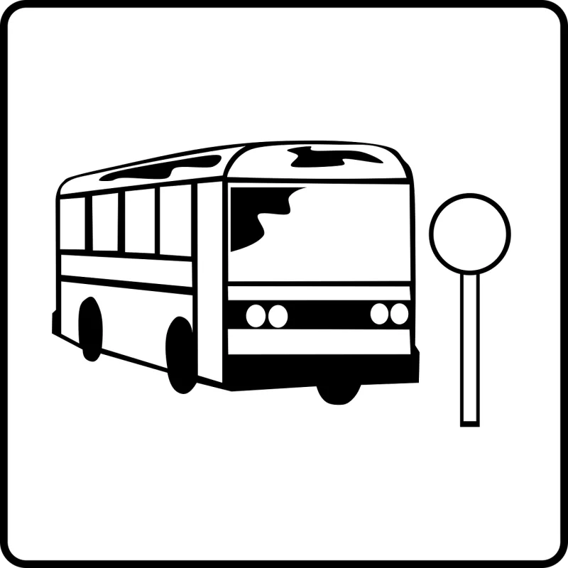 Bus Services Bus stop Stickdatei – Fahrzeuge