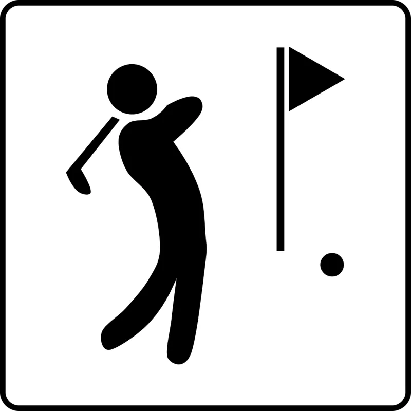 Golf Sports Golfer Stickdatei – Sport