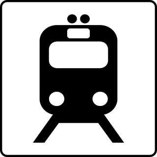 Train Transit Transportation Stickdatei