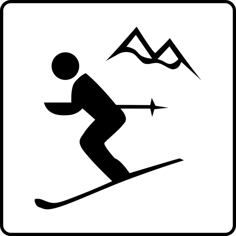 Ski Sports Skiing Stickdatei – Sport