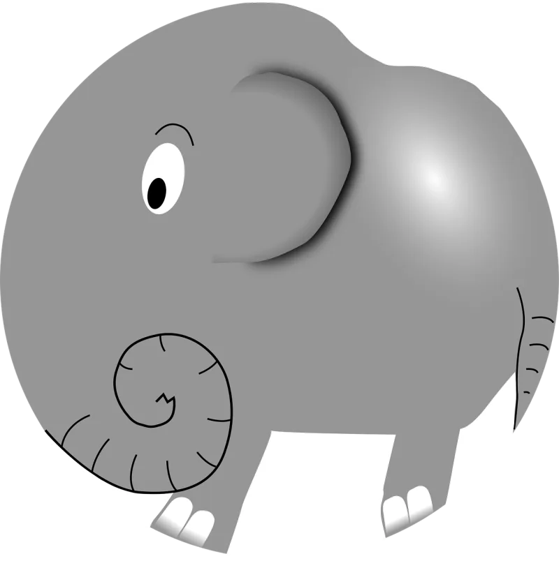 Elephant Mammal Wildlife Stickdatei – Tiere