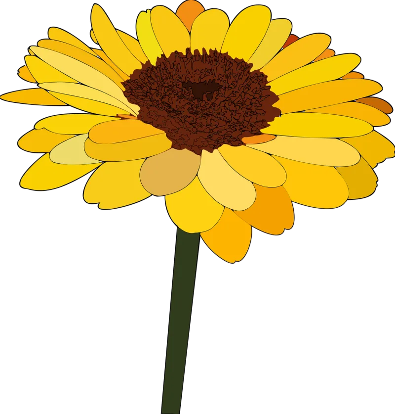 Sunflower Flower Nature Stickdatei – Blumen
