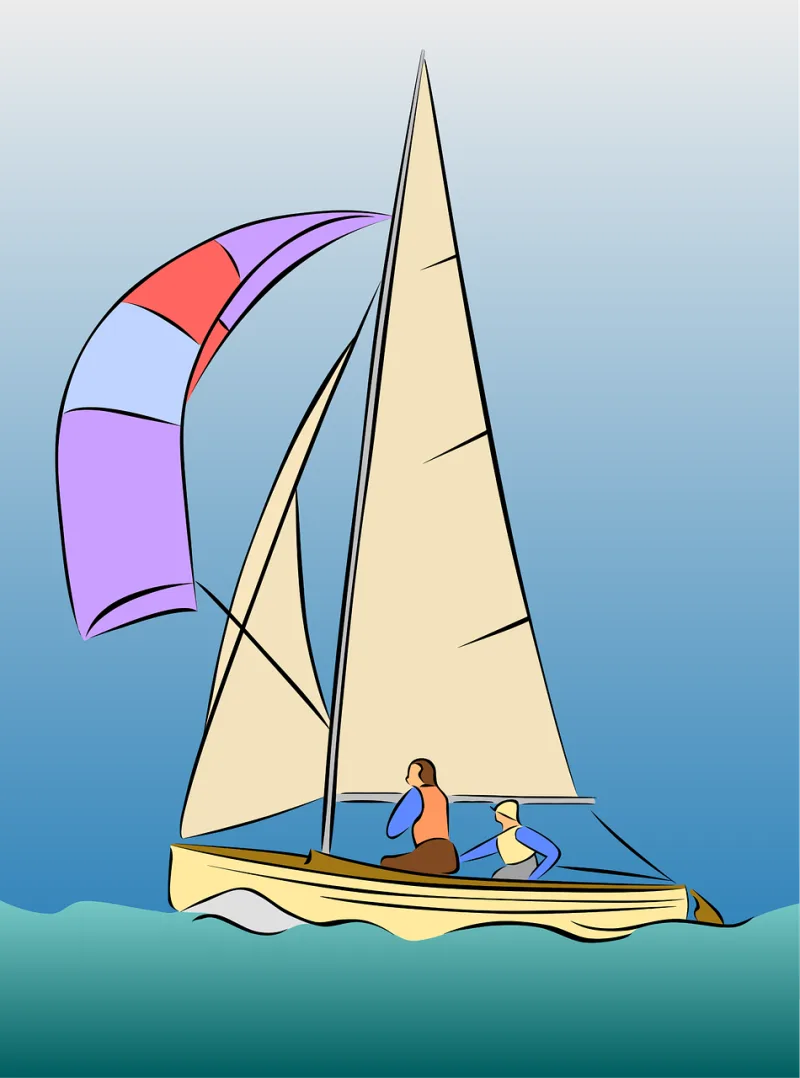 Catboat Sailboat Sailing boat Stickdatei – Fahrzeuge