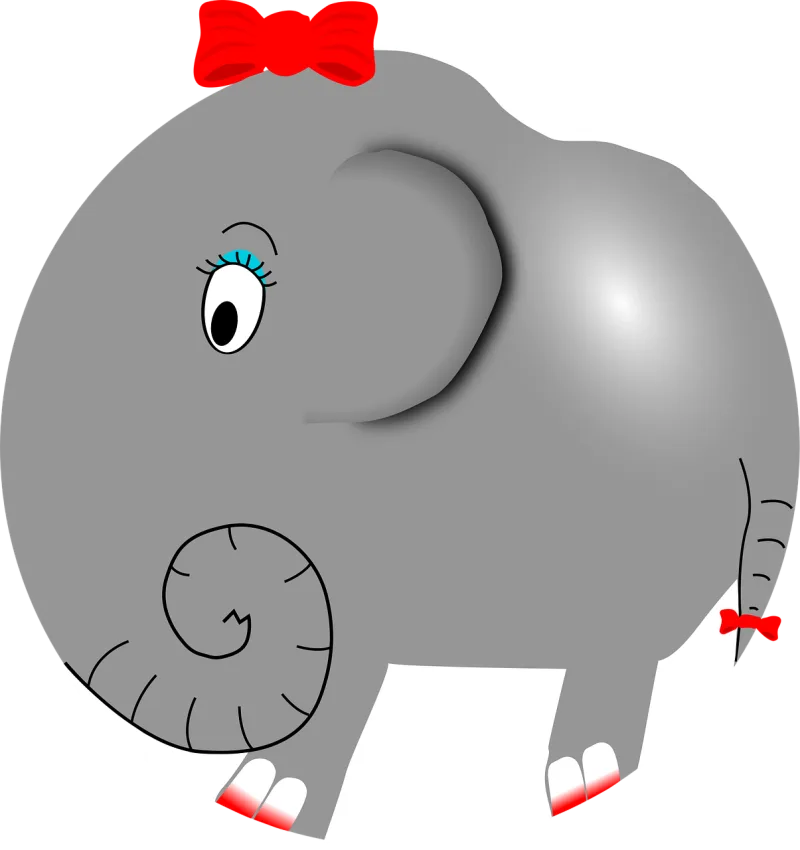 Elephant Proboscis Trunk Stickdatei – Tiere