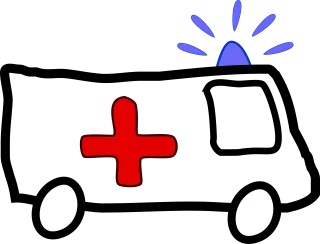 Ambulance Car Emergency Stickdatei
