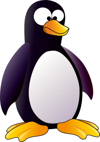 Penguin Tux Nature Stickdatei