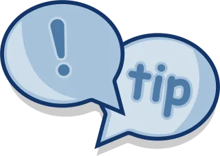 Dialog Tip Advice Stickdatei
