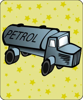 Petrol Fuel Truck Stickdatei