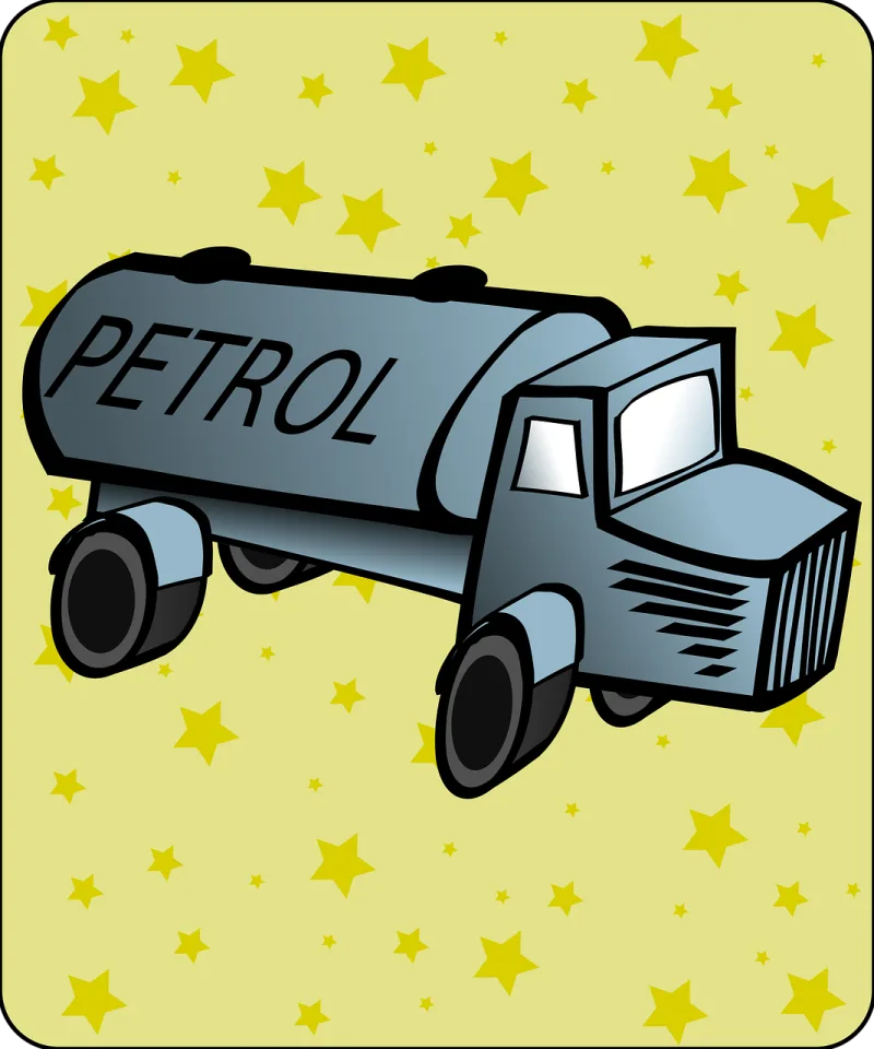 Petrol Fuel Truck Stickdatei – Fahrzeuge