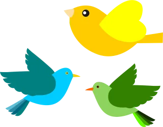 Aves Birds Flying Stickdatei