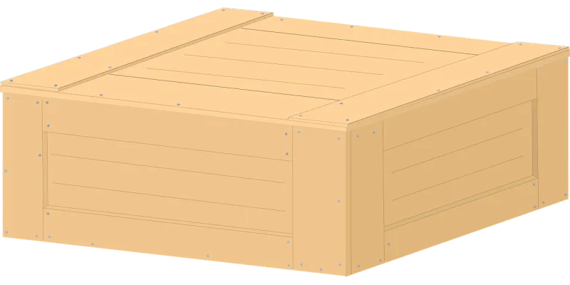 Wooden box Box Cargo Stickdatei – Sport