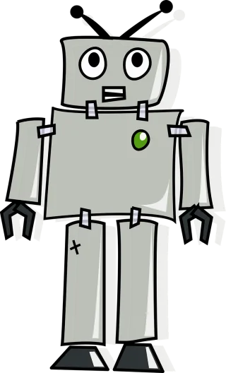 Robot Android Artificial intelligence Stickdatei