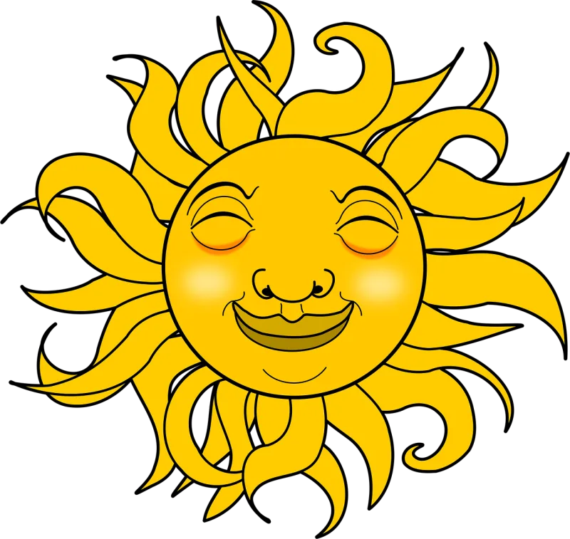 Summer Smile Sun Stickdatei – Natur