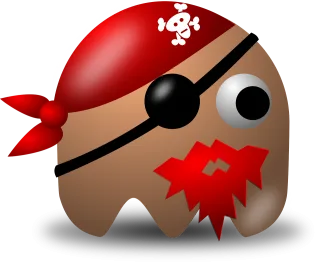 Pirate Pacman Pac-man Stickdatei
