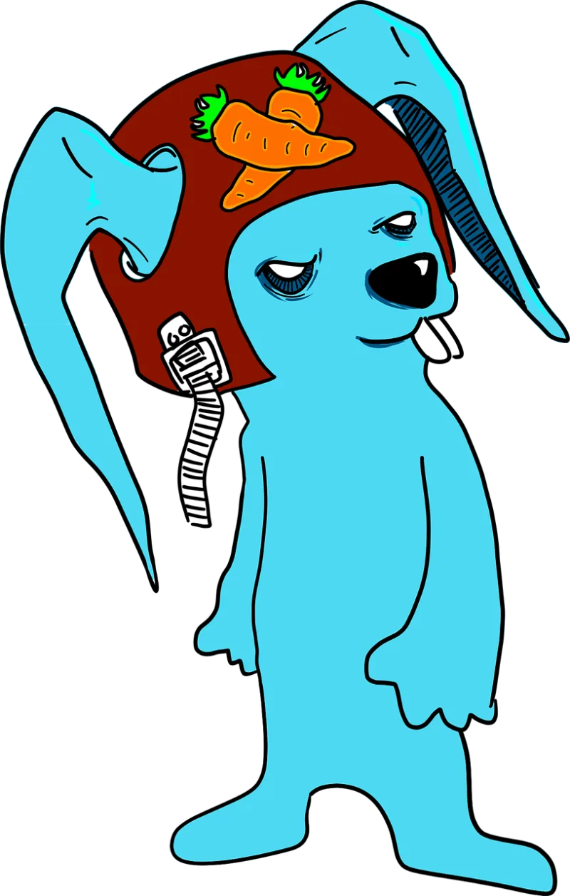 Bunny Rabbit Comic Stickdatei – Tiere