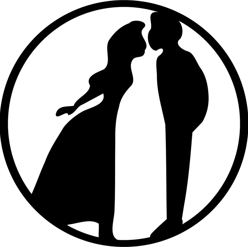 Couple Kiss Love Stickdatei – Herzen & Liebe