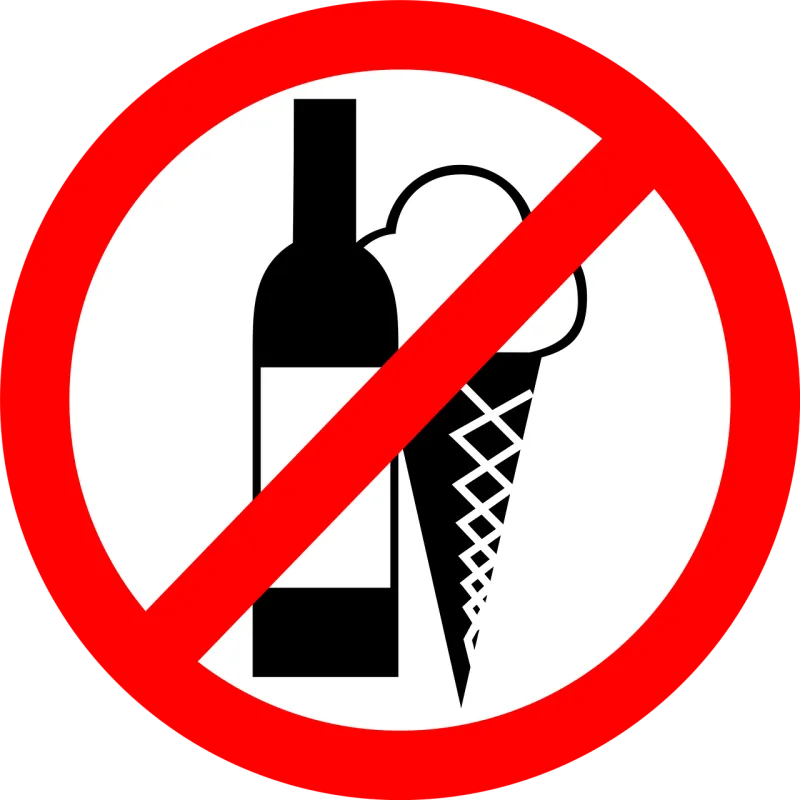 No eating Food Ice cream Stickdatei – Essen & Trinken