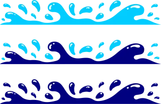 Splash Water Waves Stickdatei