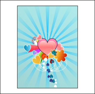 Hearts Love Pink Stickdatei