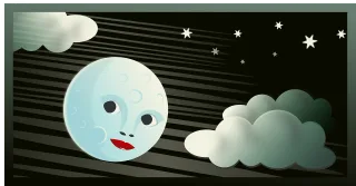 Clouds Nature Moon Stickdatei