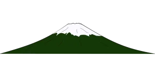 Volcano Nature Fuji Stickdatei