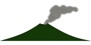 Volcano Disaster Eruption Stickdatei