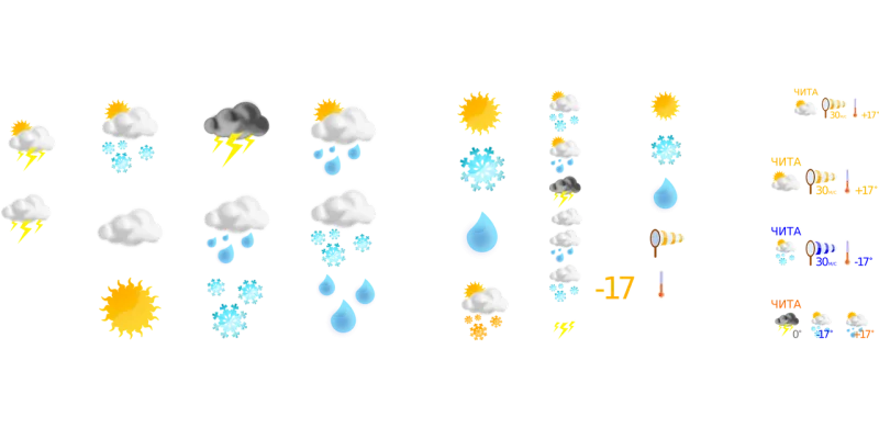 Weather forecast Weather Nature Stickdatei – Natur