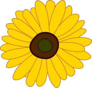 Sunflower Flower Plant Stickdatei