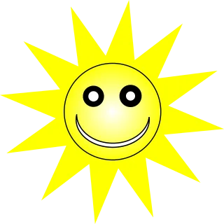 Sun Smiling Nature Stickdatei – Natur