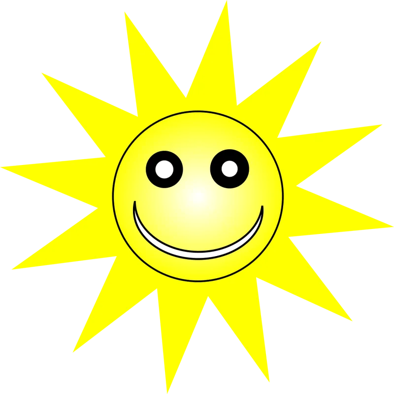 Sun Smiling Nature Stickdatei – Natur