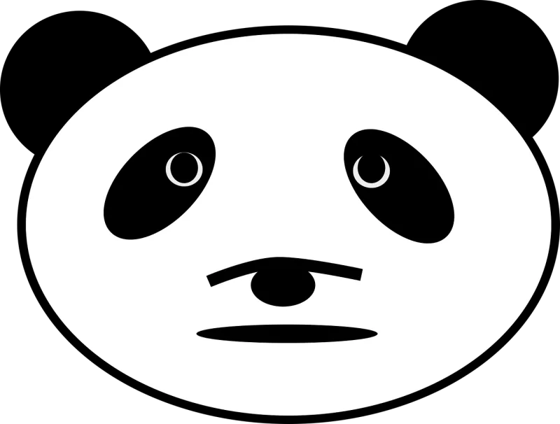 Panda Bear Nature Stickdatei – Tiere